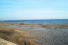 The view over the sea from the camping area